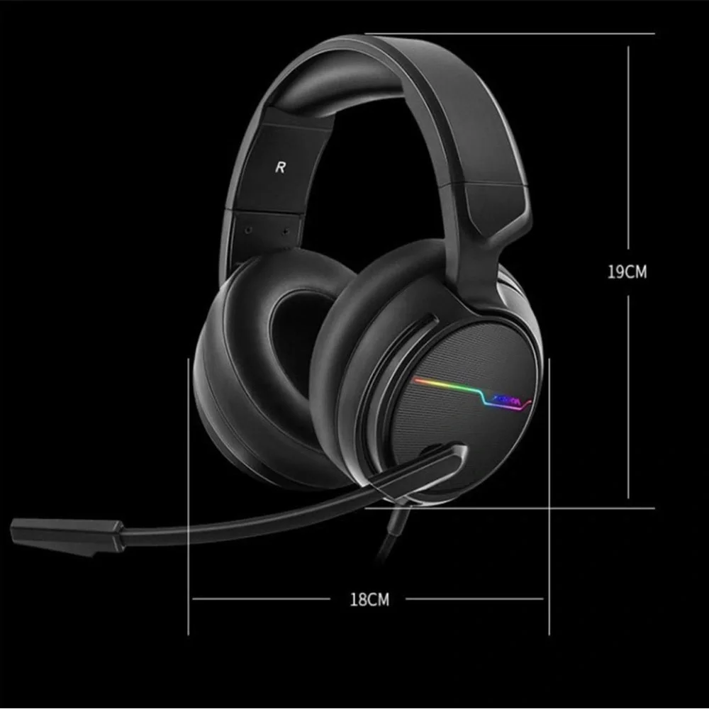 EUC Wired Gaming Headset USB 7.1 Surround Sound Gaming Headset Xiberia 3.5mm